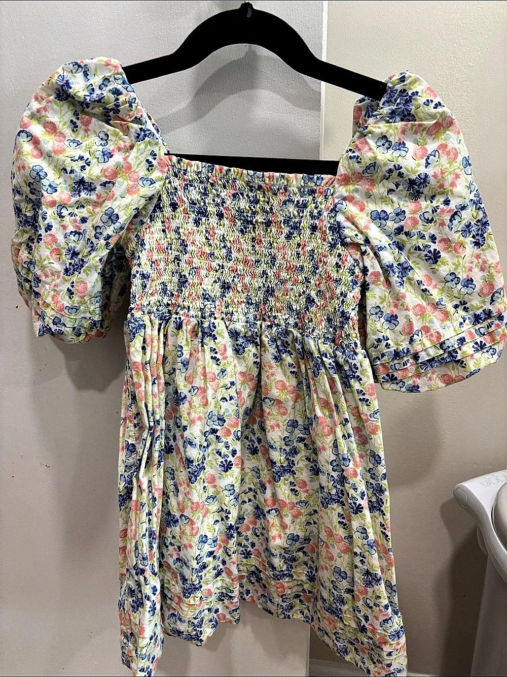 JANIE AND JACK Floral Smocked Dress Mini Dress